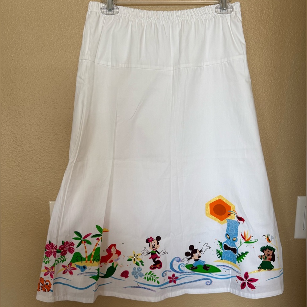 Disney Store White Hawaiian Skirt
